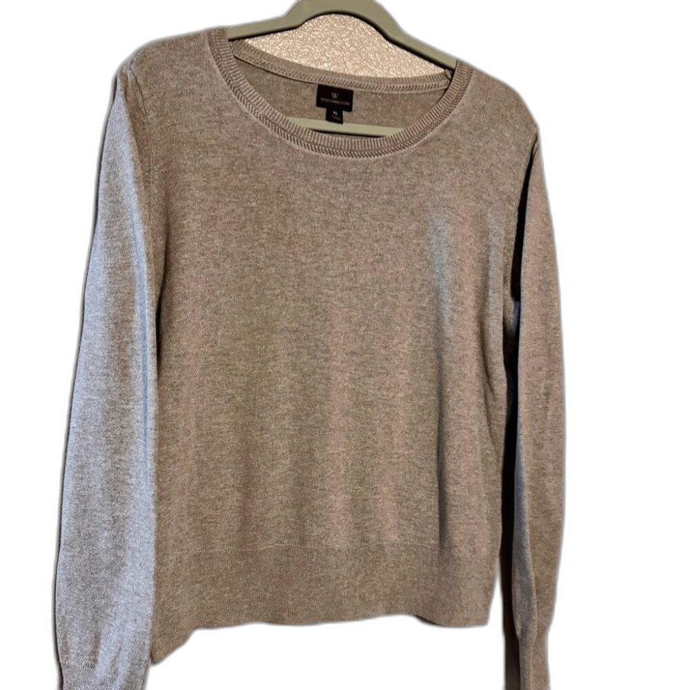 Worthington Light Gray Women's Crew Neck Sweater